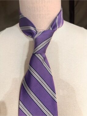 Classic Purple Striped Men's Tie
